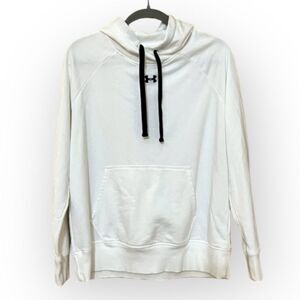 Under Armour White Hoodie Sweatshirt - Size Medium